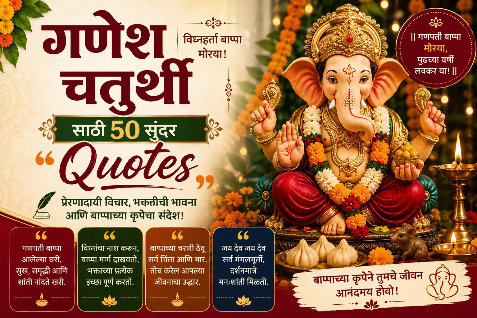 ganesh chaturthi quotes in marathi